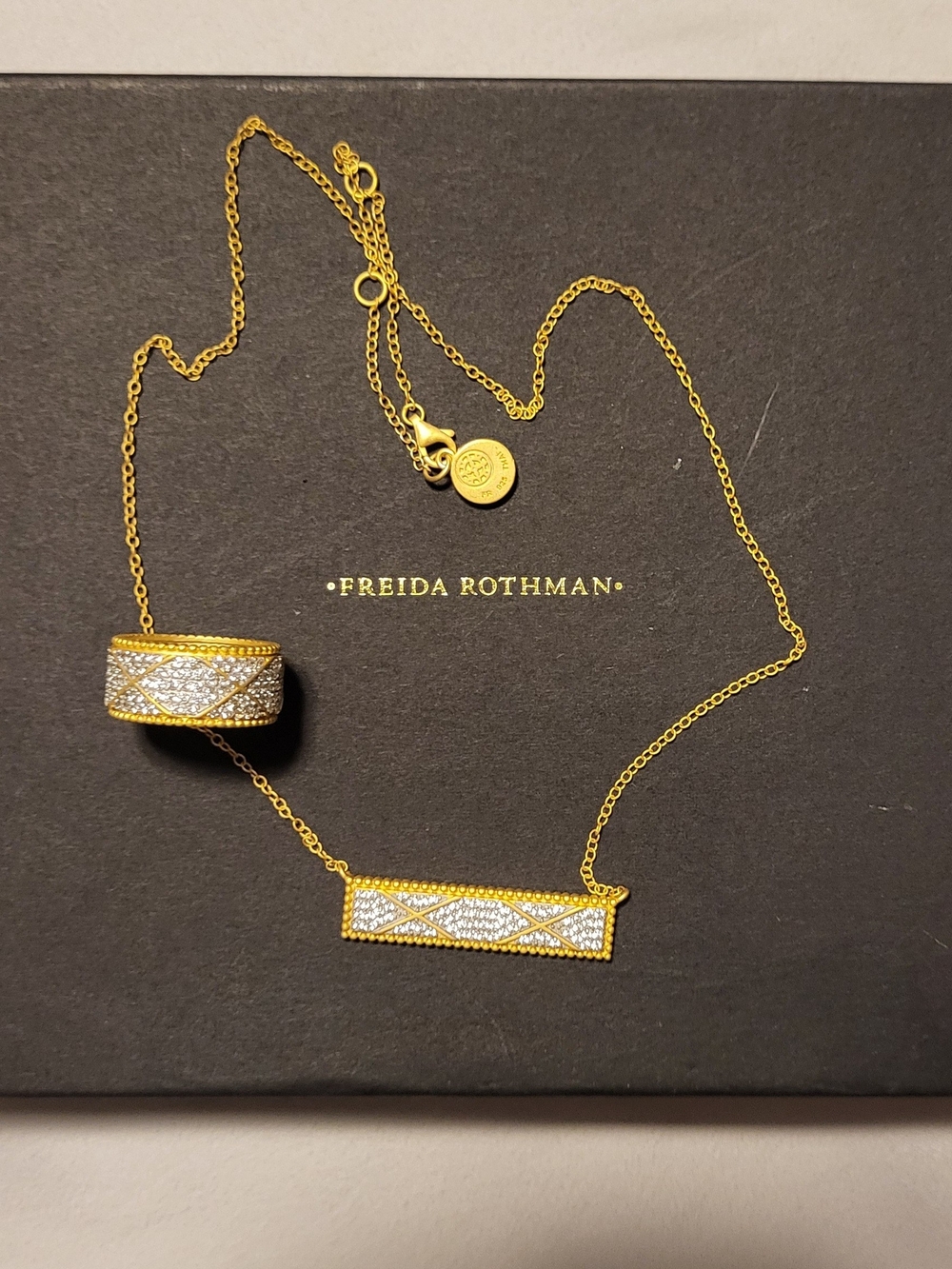 Freida Rothman Necklace And Ring Set